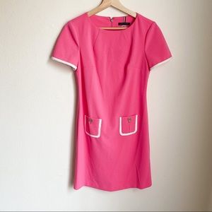 Tommy Hilfiger Pink Dress with White Accents
